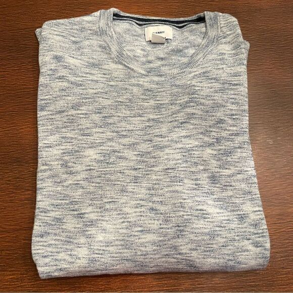 Old Navy Men's XL Heathered Blue Sweater - Picture 2 of 6